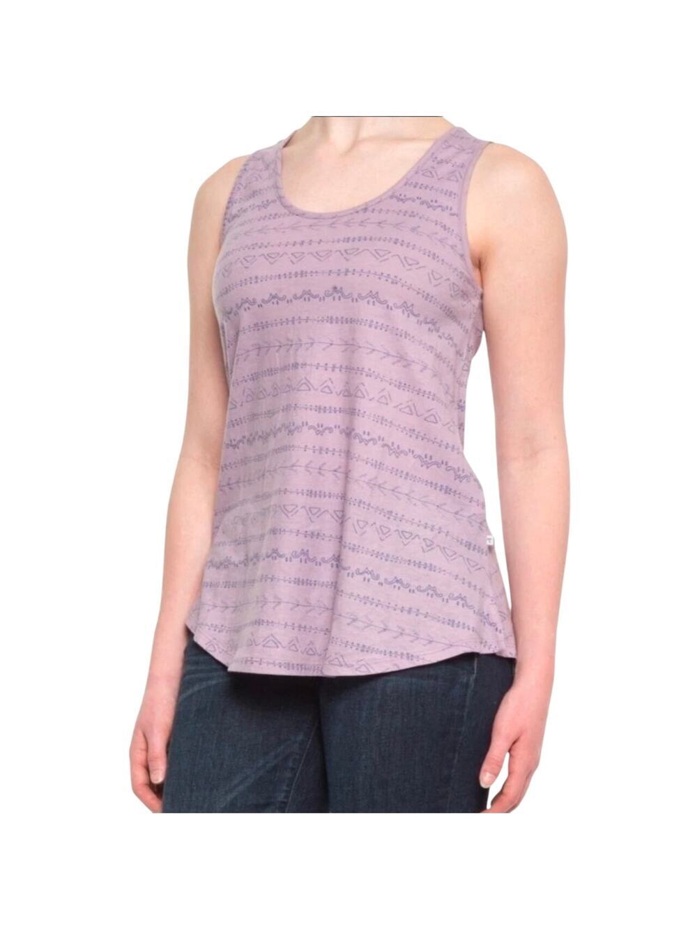 Toad & Co Women's Papyrus Flowy Tank Top Nirvana Print Purple Size XS